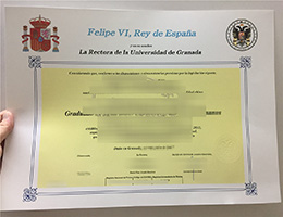 Universidad de Granada diploma certificate