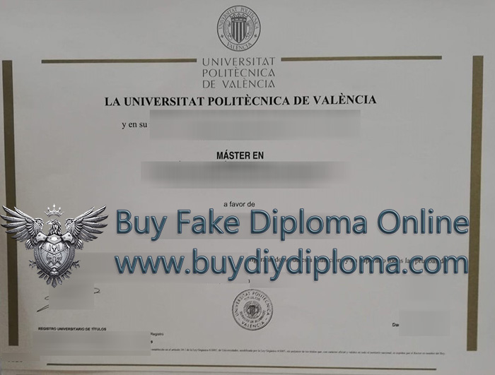 Universitat Politècnica de València diploma