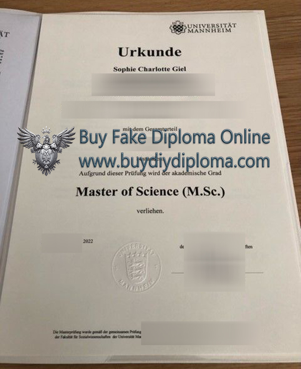 University of Mannheim diploma
