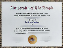 UoPeople diploma certificate