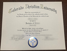 Colorado Christian University degree certificate