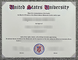 United States University degree sample