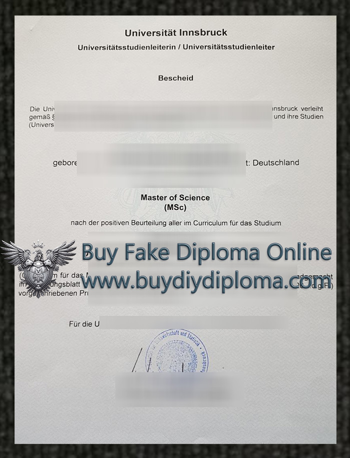 Universität Innsbruck diploma Universität Innsbruck diploma