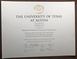 University of Texas at Austin diploma certificate