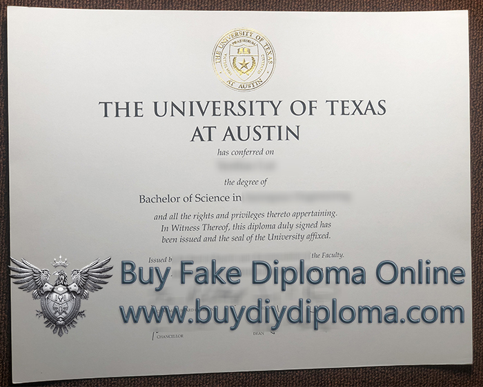 University of Texas at Austin diploma