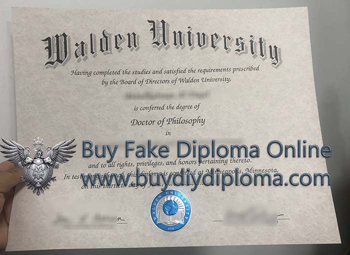Walden University diploma