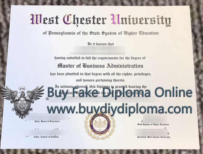 West Chester University diploma