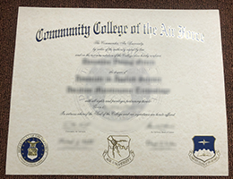 CCAF Degree Certificate