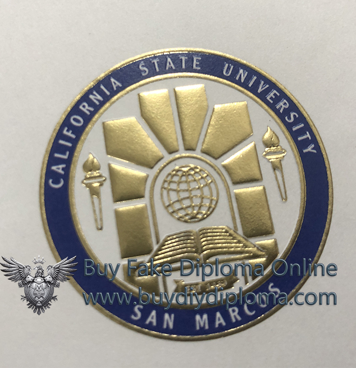 CSUSM Diploma Embossed Stamp