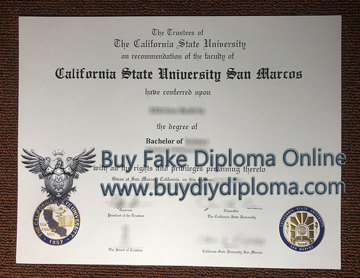 CSUSM Diploma certificate CSUSM Diploma certificate