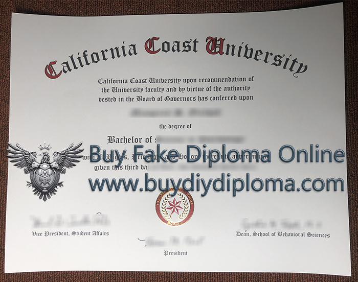California Coast University (CCU) diploma