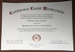 California Coast University diploma