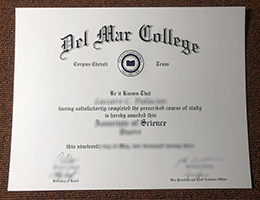 Del Mar College diploma