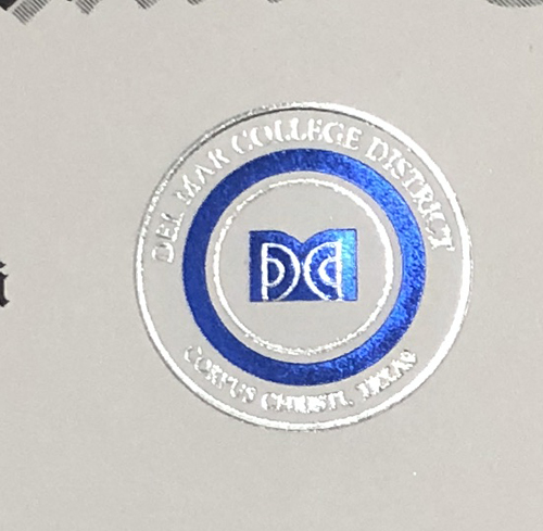 Del Mar College diploma seal
