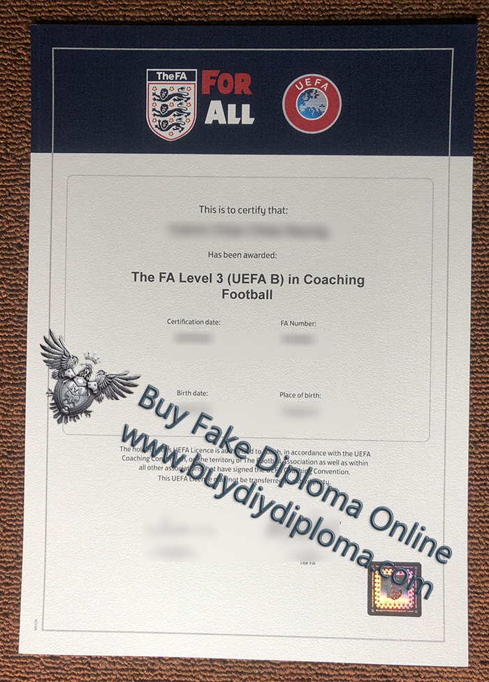 FA level 3 (UEFA B) certificate