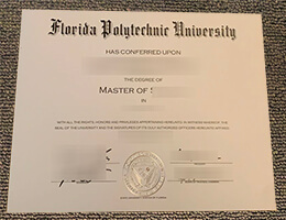 Florida Poly degree certificate