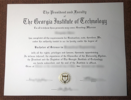 Georgia Tech diploma certificate