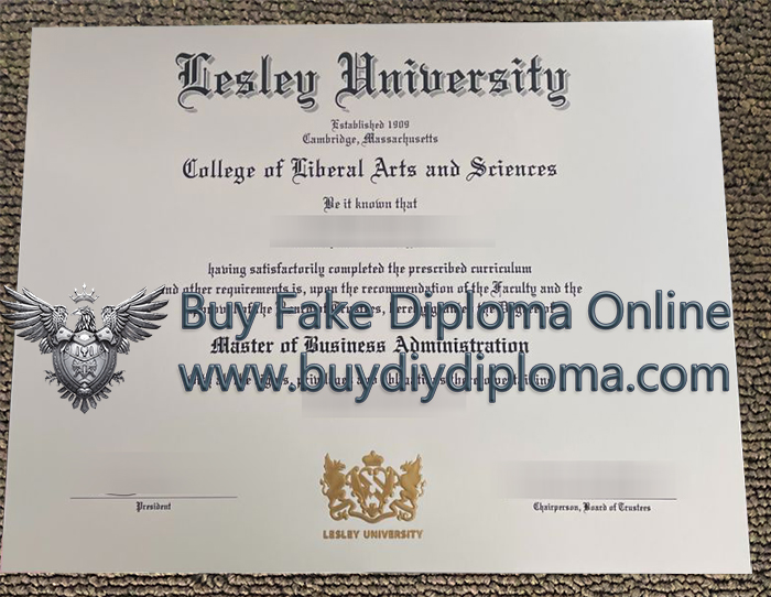 Lesley University diploma