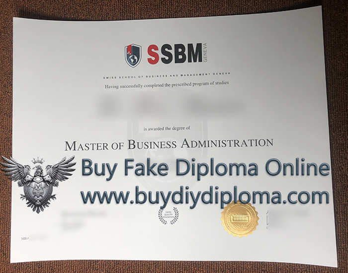 SSBM Geneva diploma