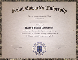 St. Edward's University diploma