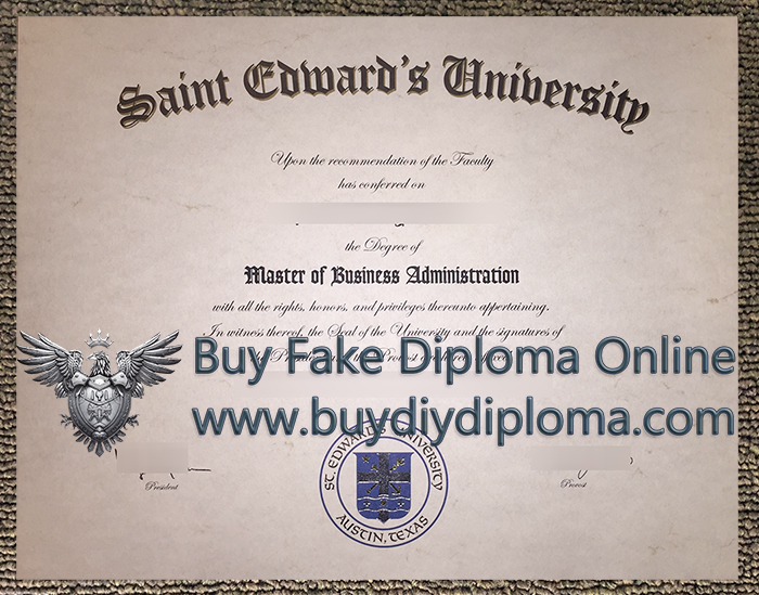 St. Edward's University diploma