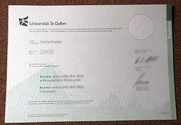 Universität St. Gallen diploma certificate