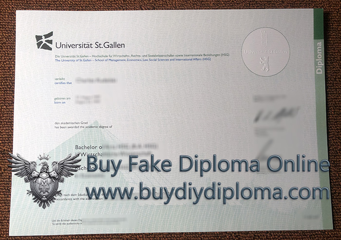 Universität St. Gallen diploma