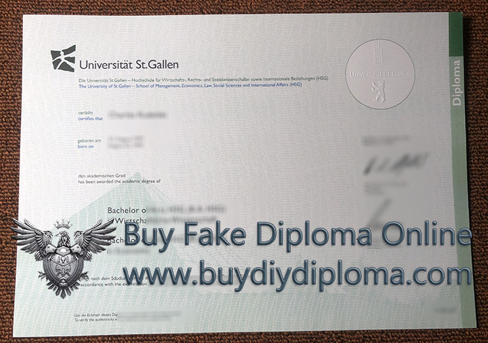 Universität St. Gallen diploma Universität St. Gallen diploma