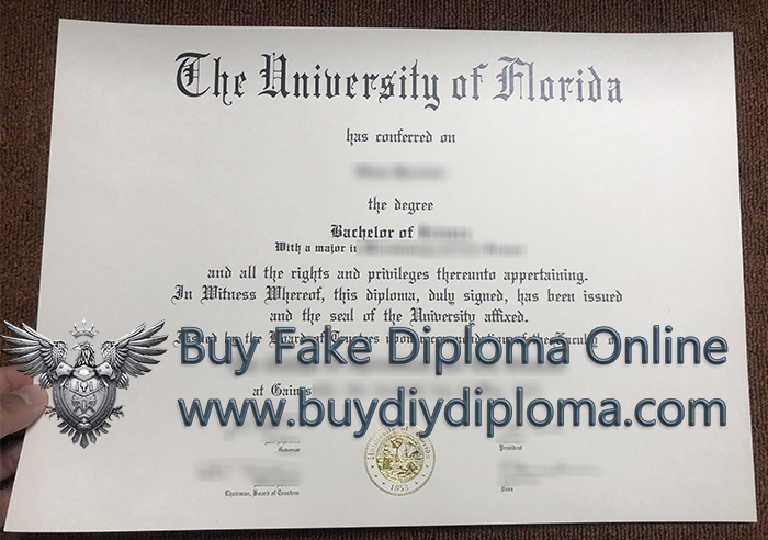 University of Florida degree, UF diploma