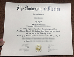 University of Florida degree, UF diploma certificate