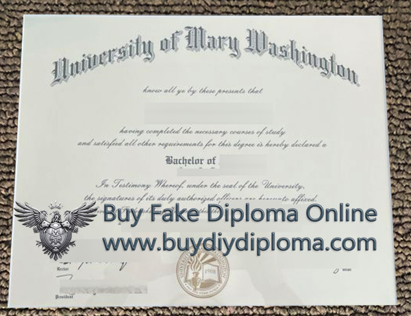 University of Mary Washington (UMW) diploma