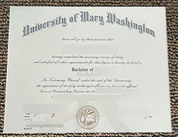 University of Mary Washington diploma