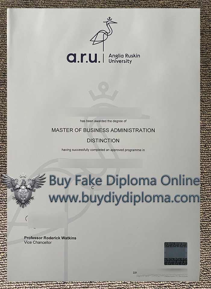 Anglia Ruskin University (ARU) diploma