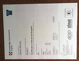 C1 Advanced certificate