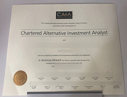 CAIA certificate