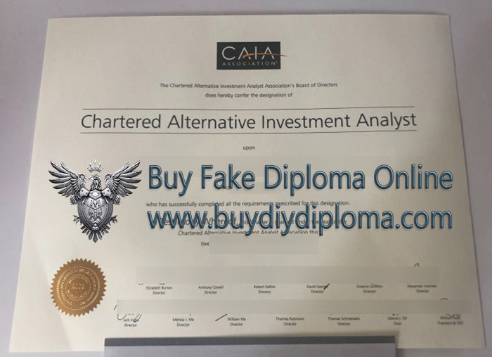 CAIA certificate