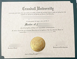 Crandall University degree certificate