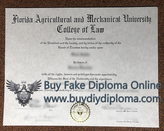 FAMU College of Law diploma