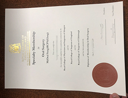 RCPSG SPECIALTY Membership of Orthodontics certificate
