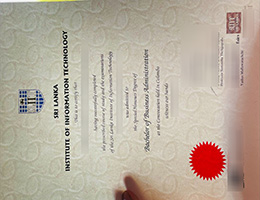 SLIIT diploma certificate