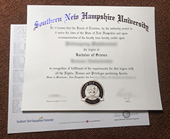 SNHU diploma and transcript sample