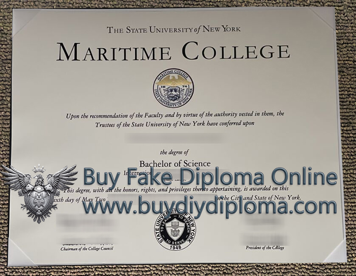 SUNY Maritime College diploma