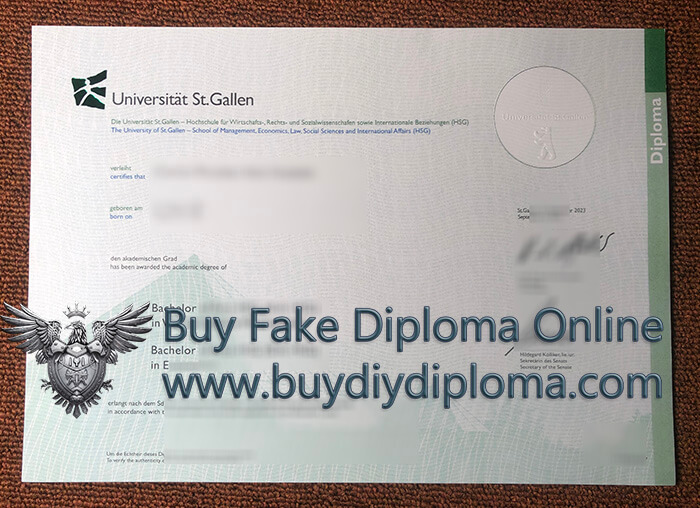 University of St. Gallen diploma