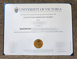 University of Victoria degree certificate