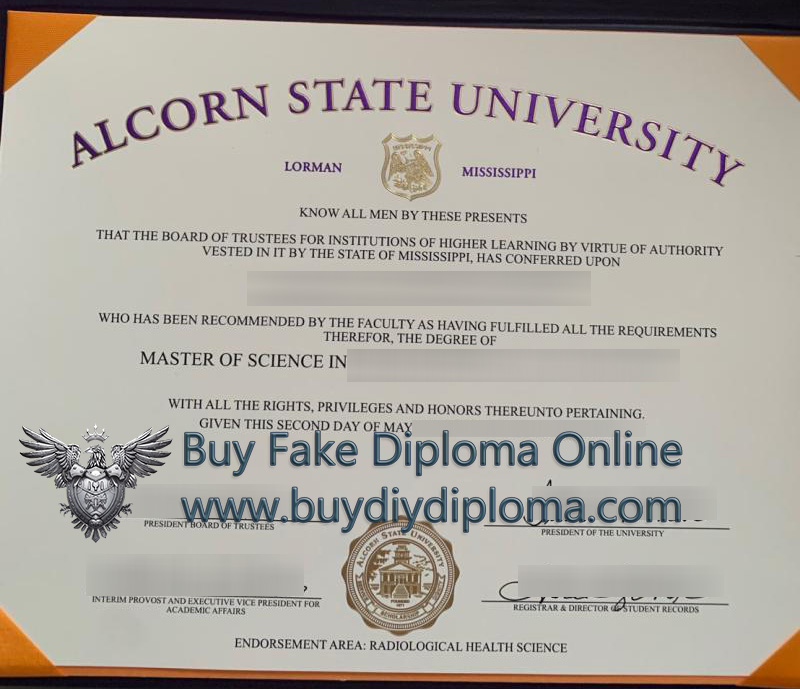 Alcorn State University diploma