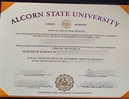 Alcorn State University diploma certificate