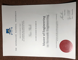 Australian National University Diploma certificate