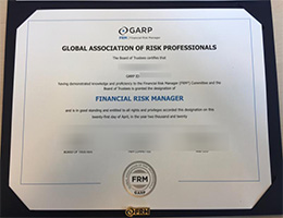 FRM certificate
