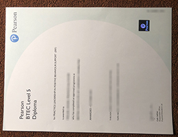 Pearson BTEC Level 5 Diploma certificate