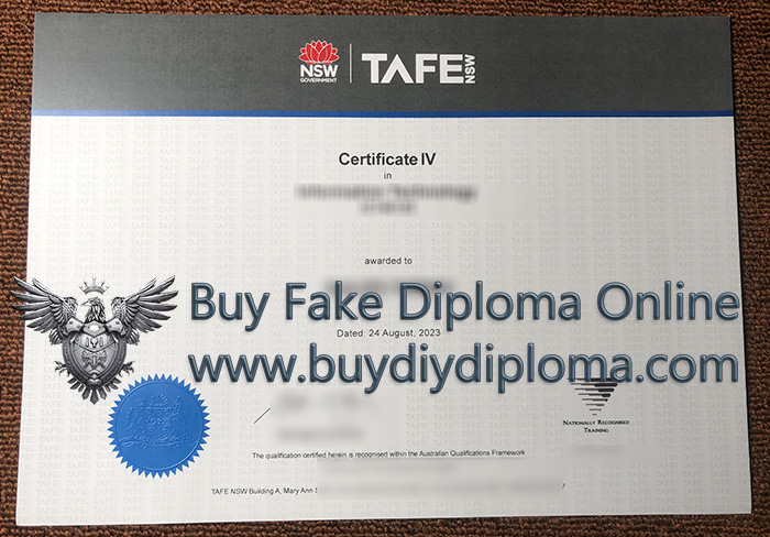 TAFE NSW certificate